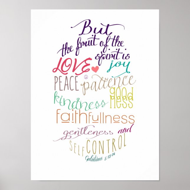 The Fruit of the Spirit Poster (Front)