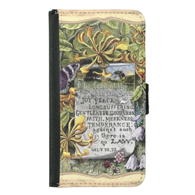 The Fruit Of The Spirit Samsung Galaxy Wallet Case (Front)