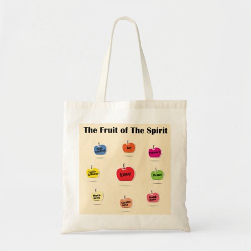 The fruit of the spirit tote bag