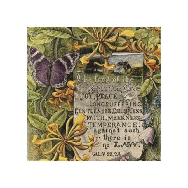 The Fruit Of The Spirit Wood Wall Decor (Front)