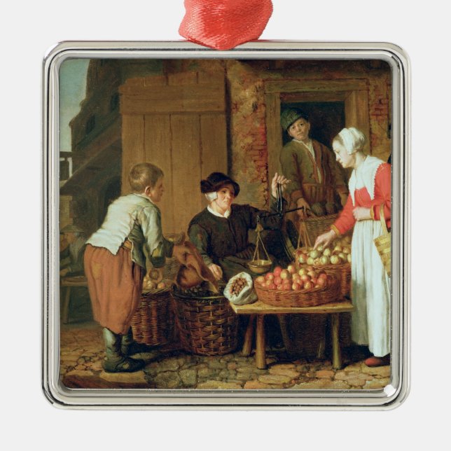 The Fruit Seller Metal Ornament (Front)