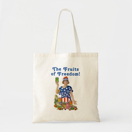 The Fruits of Freedom budget tote bag
