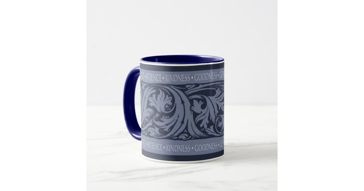 the Fruits of the Spirit Blue Mug Zazzle
