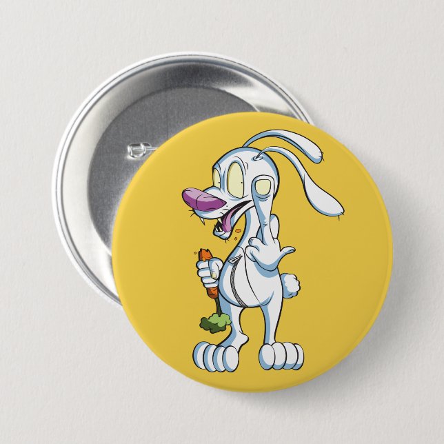 THE FU BUNNY_2 BUTTON (Front & Back)
