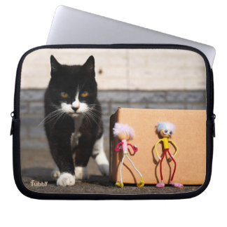 The Fubby's hide from the cat Ping. Laptop Sleeve