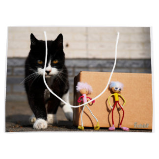 The Fubby's hide from the cat Ping. Large Gift Bag