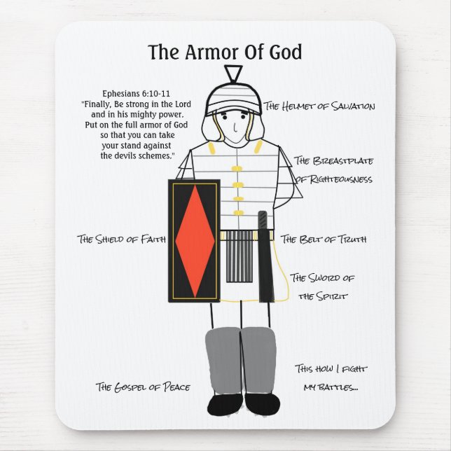 The Full Armor of God Mouse Pad (Front)