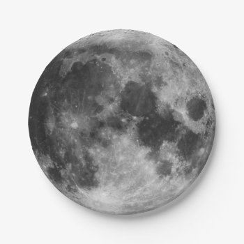 The Full Moon Paper Plates by TheWorldOutside at Zazzle