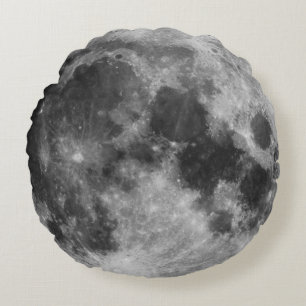 The Full Moon Round Pillow