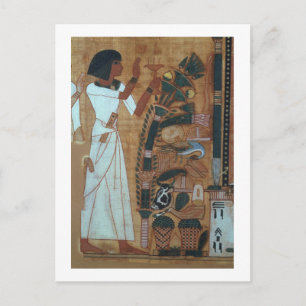 The Fumigation of Osiris, page from the Book of th Postcard