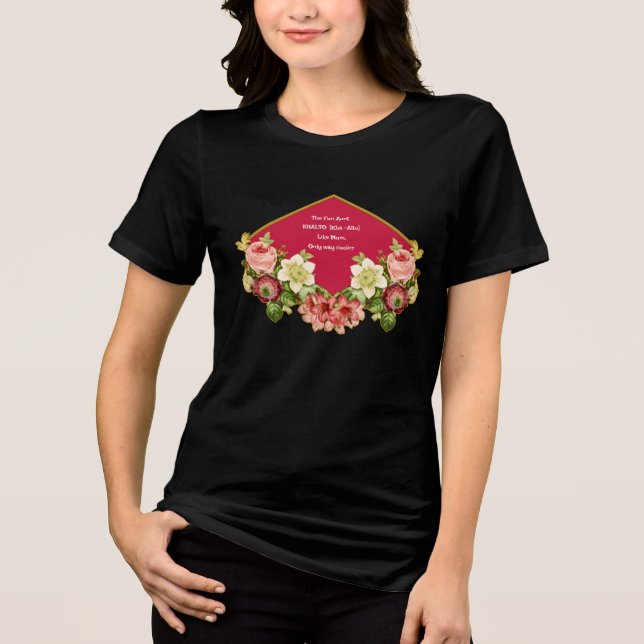 The Fun Aunt Khalto – Like Mom, Only Cooler Tri-Blend Shirt (Front)