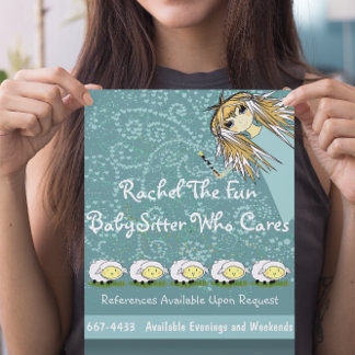 The Fun BabySitter Who Cares Flyer