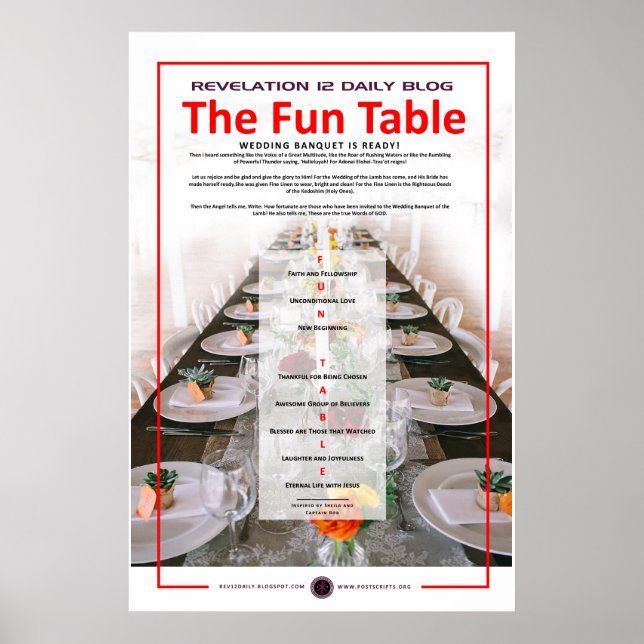 The Fun Table Poster (Front)