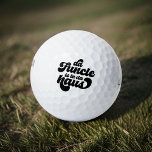 The Funcle Funny Simple Vintage Retro Golf Balls<br><div class="desc">This simple and vintage design is composed of playful script typography.</div>