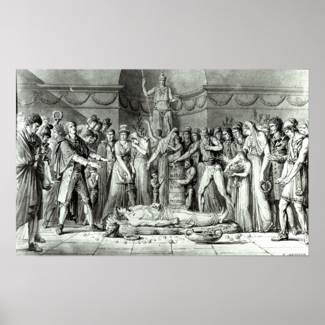 The Funeral of Jean Paul Marat Poster (Front)
