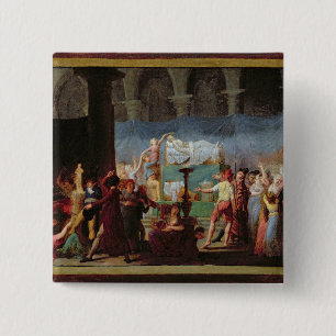 The Funeral of Marat in the Ancient Church Pinback Button