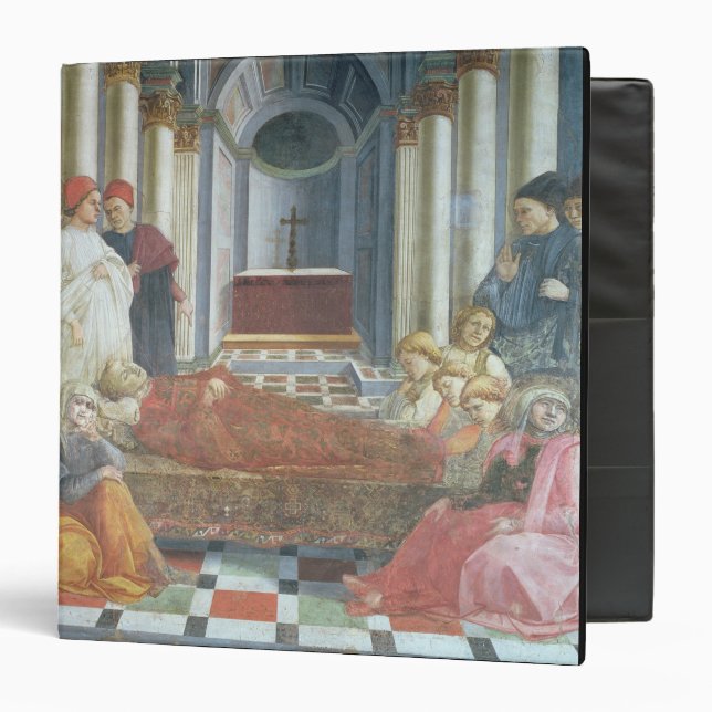 The Funeral of St. Stephen, detail from the cycle Binder (Front/Inside)