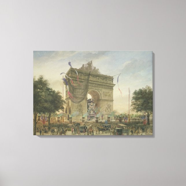 The Funeral of Victor Hugo  1885 Canvas Print (Front)