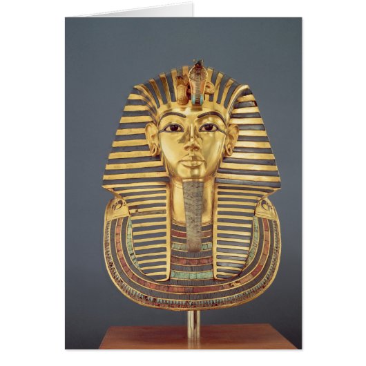 The funerary mask of Tutankhamun Cards (Front)