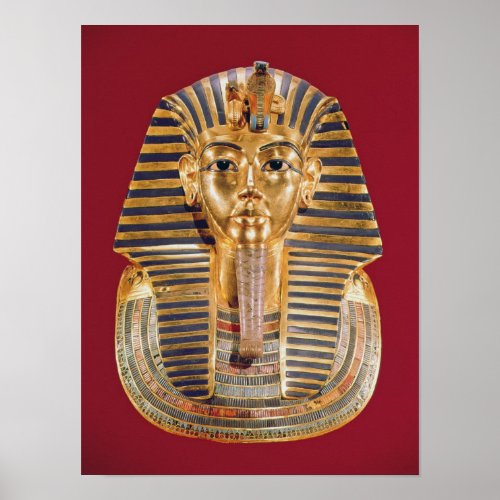 The funerary mask of Tutankhamun Poster