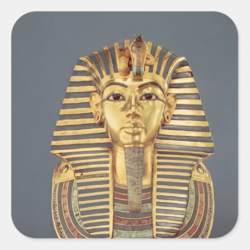 The funerary mask of Tutankhamun Square Sticker