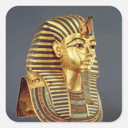 The funerary mask of Tutankhamun Square Sticker