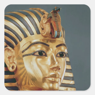 The funerary mask of Tutankhamun Square Sticker