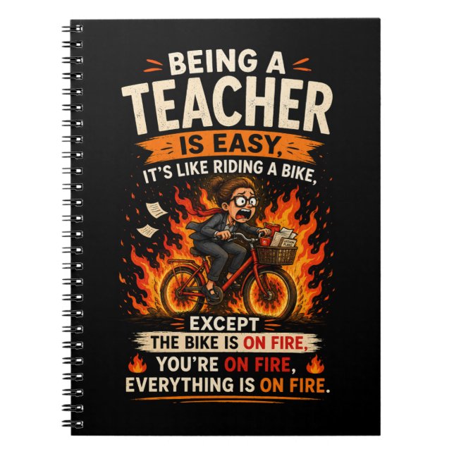 The Funniest Teacher Gift Ever! 🍎🔥 Notebook (Front)