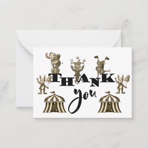 The Funny Circus Thank You Cards