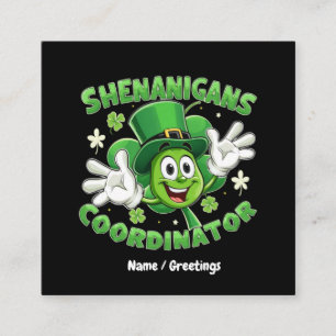 The Funny Shenanigans Coordinator Square Business Card