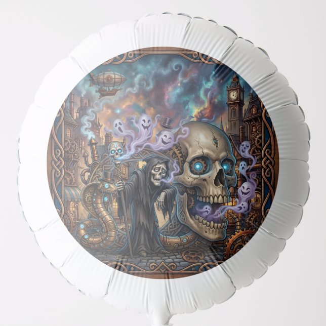 The Funny Skeleton – Celtic Steampunk Fantasy.  Balloon (Front)