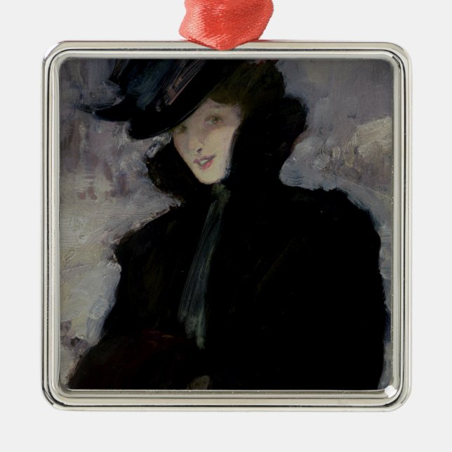 The Fur Coat Metal Ornament (Front)