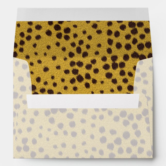 The fur collection - Cheetah Fur Envelope (Back (Bottom))