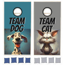 The Fur-Flyin' Cornhole Game: Dog vs. Cat Edition