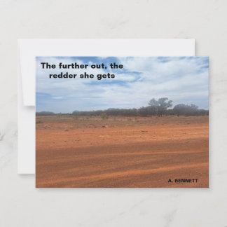The further out postcard