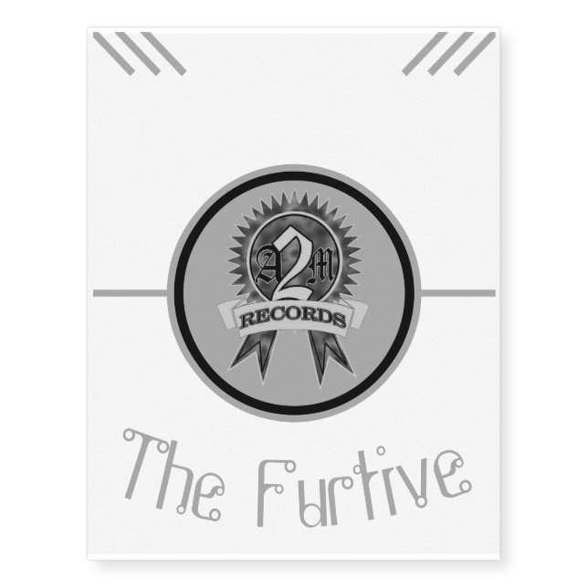 "The Furtive" Temporary Tattoo (Front)