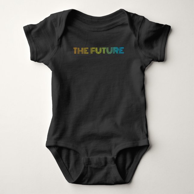 THE FUTURE baby T-Shirt body suit onsie bodysuit  (Front)