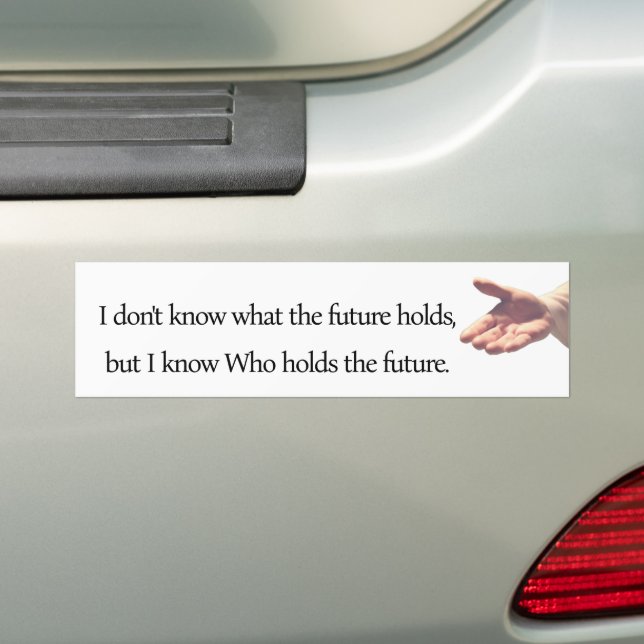 The Future Bumper Sticker (On Car)