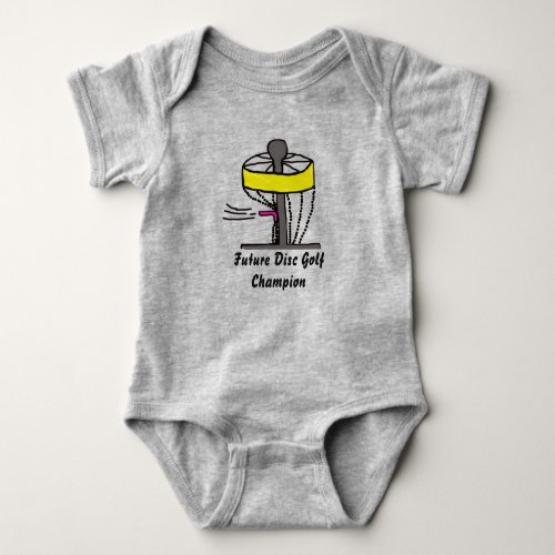 The Future Disc Golf champion baby onsie Baby Bodysuit