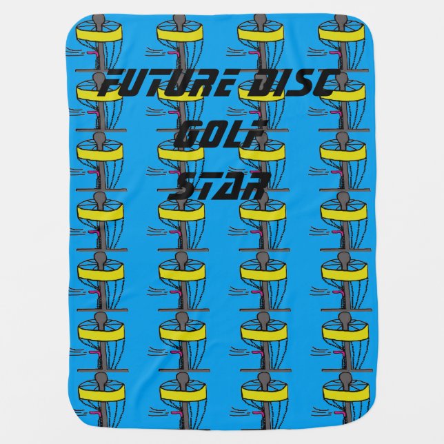 The Future Disc Golf Star baby blanket (Front)