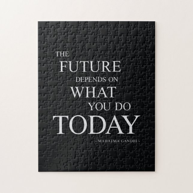 The Future Inspiring Motivational Quote Jigsaw Puzzle (Vertical)