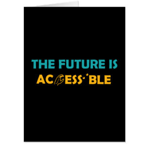 The Future Is Accessible ASL Sign Language Braille Card