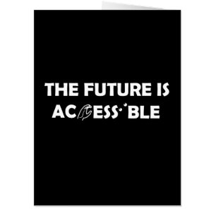 The Future Is Accessible ASL Sign Language Braille Card