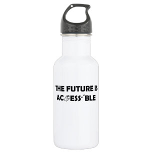 The Future Is Accessible ASL Sign Language Braille Stainless Steel Water Bottle