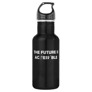 The Future Is Accessible ASL Sign Language Braille Stainless Steel Water Bottle