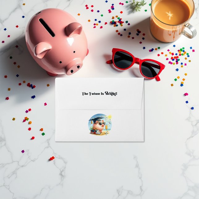 The Future is Bright Finance Graduation Envelope (The Future is Bright Finance Graduation Envelope)