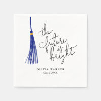 The Future is Bright Graduation Blue Tassel