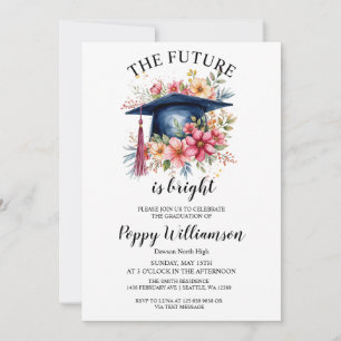 The Future Is Bright Graduation Party  Invitation