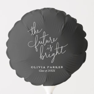 The Future Is Bright Typography Photo Balloon