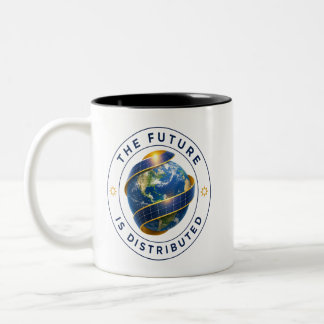 The Future Is Distributed Two-Tone Coffee Mug